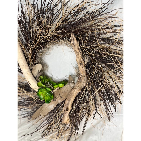 Beautiful Wreath with accents of Lake Mi. Driftwood with detailed Copper Accents - Picture 2 of 9